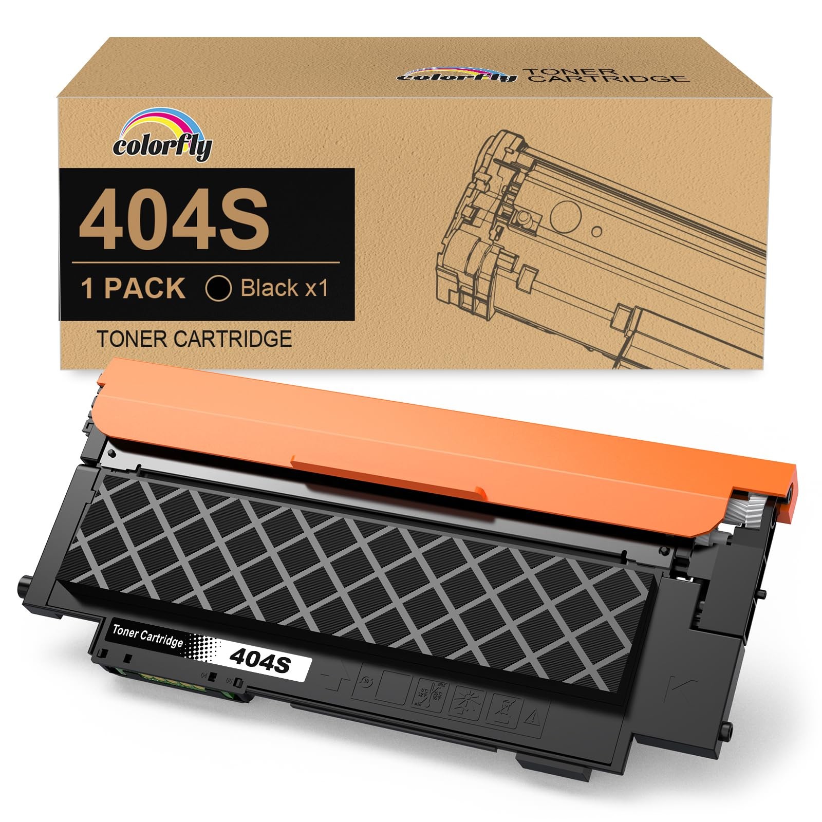 Toner CLT-K404S noir anti-bavure pour corriger les impressions ternes