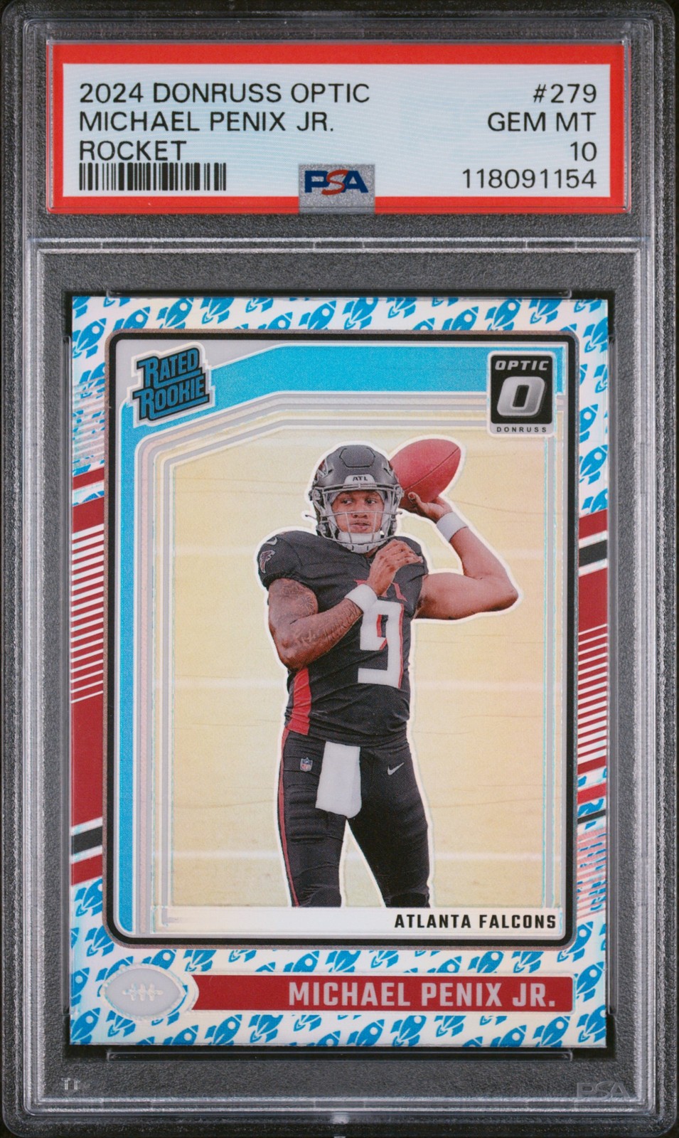 2024 Panini Donruss Optic Rocket Michael Penix Jr. #279 PSA 10
