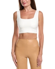 Commando® Square Neck Crop Top Women's White Xl