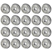 20Er Pack F625ZZ Flansch-Kugellager FüR Metall, 5X16X5Mm Versiegelt Chromstahl