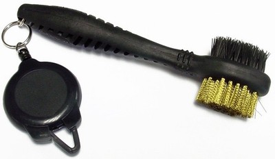 Champ Golf Dual Brush w/ Zip Line Black Bag/Cart Accessories