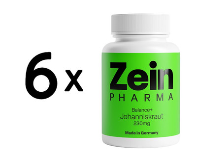 6 x Zein Pharma St. John's Wort Balance+, 230mg - 60 caps (263,75 EUR/kg)