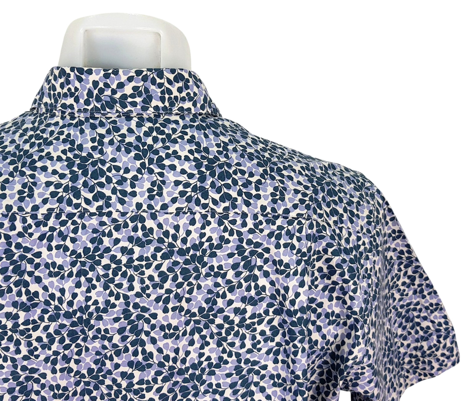 LIBERTY Of LONDON/UNIQLO Mens COTTON Blue S/S EVENING SHIRT - XL - 50" -RRP £129 image 10