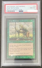 MTG Crop Rotation PSA 8 Foil English Urza’s Legacy 1999 #98 Green Instant Rare