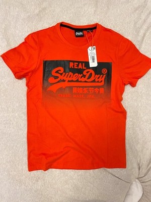 Superdry T-Shirt Hemd klassische Orange Vintage Gr. L NEU mit OVP