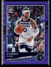 2020-21 Donruss Optic Basketball Purple Prizm DAngelo Russell Timberwolves 57