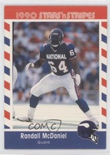 1990 Fleer Stars 'n Stripes Randall McDaniel #64 HOF 0t5
