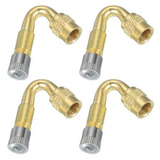 45 Degree Valve Stem Extension, 4 Pcs Tire Valve Stem Extenders, Gold