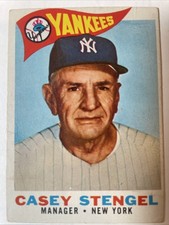 1960 Topps Baseball Casey Stengel #227