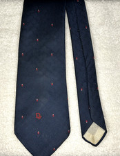 Christian Dior Men’s Silk Necktie USA Made Woven in Italy VTG