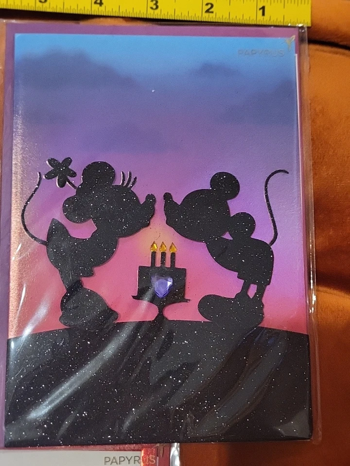 3 Disney Papyrus Mickey Minnie Mouse Birthday Greeting 3D Cards Card Lot B8 - Image 4 of 4