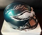 CARSON WENTZ SIGNED AUTOGRAPHED MINI HELMET NFL PHILADELPHIA EAGLES VIKINGS PSA