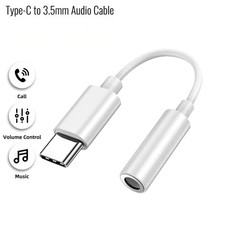 Image of USB TYPE C TO 3.5mm AUX AUDIO HEADPHONE EARPHONE ADAPTER JACK