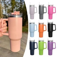 ⭐40 oz Tumbler Cup with Straw Lid Insulated Stainless Steel Water Bottle Tumbler