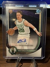 2025 Topps Bowman Chrome - Max Shulga - Chrome Auto Boston Celtics