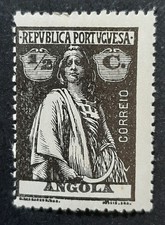 Angola: 1914 - Ceres - ½c Black - Perf: 15 x 14 - MNH Antique Stamp