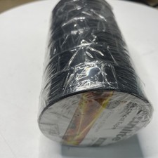 7pk 60FT Roll Black Electrical Tape, Basic Vinyl PVC Tape, Professional Grade