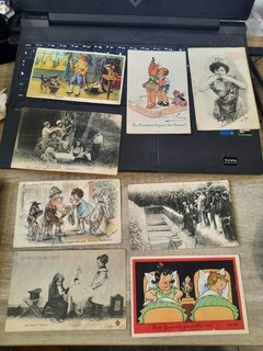 Lot de 8 cartes postales anciennes