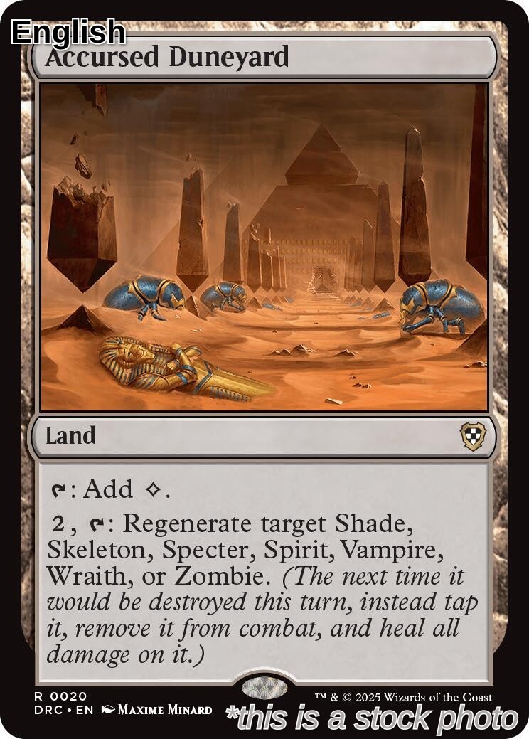 Accursed Duneyard [DRC - 20MagicNMRareEN
