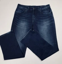 Buffalo David Bitton Straight Six Jeans Men's 33/32 Blue Freedom Series Stretch