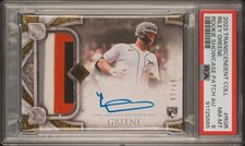 2023 Topps Transcendent Collection RC RPA Jumbo Patch Auto Riley Greene 7/10 PSA