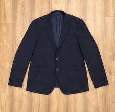 Primark Navy Slim Fit Suit Blazer Jacket Mens Smart Formal Very Good Condition