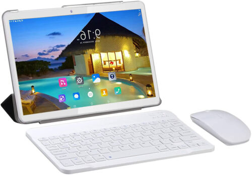 Ordinateur portable 2 en 1 10 pouces Android 10 tablette PC 4 Go RAM 64 Go ROM GPS WiFi double Sims  - Photo 1/10