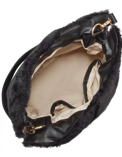 INC INTERNATIONAL CONCEPTS Binxee Faux Fur Bucket Bag Purse Handbag - Picture 2 of 10