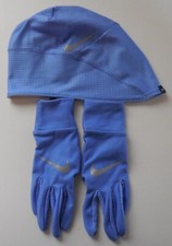 Nike Essential Hat  Gloves Run Set Women Royal Pulse/Vast Grey/Silver XS/S