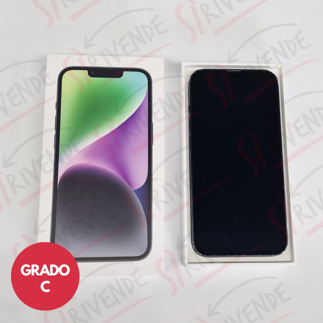 APPLE IPHONE 14 256GB ⚫ NERO🔋BATTERIA A SCELTA ✅ VERIFICATO🔤 USATO GRADI A B C