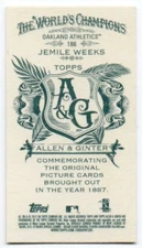 2012 Topps Allen and Ginter Mini A and G Back Pick Any Complete Your Set 1:5