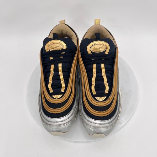 Scarpe da allenamento Nike Air Max 97 AQ4137 700 donna taglia 10 oro metallizzato argento - Foto 3 di 14