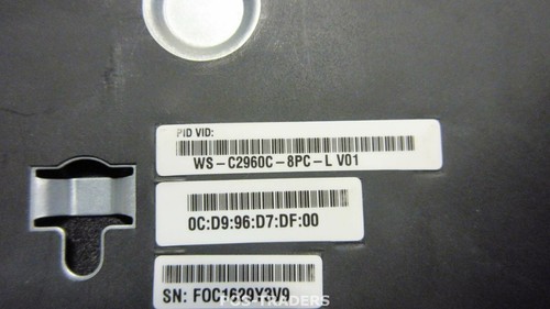 Cisco WS-C2960C-8PC-L V01 2960C PoE Switch 8 FE PoE, 2 x Dual Purpose Uplink - 第 3/3 張圖片