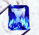 Natural Blue Sapphire 9 Ct Emerald (Prince Cut) Loose Gemstone Certified