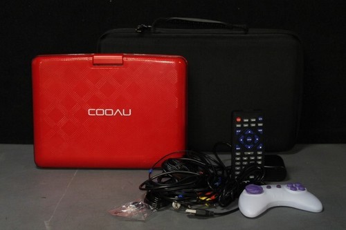 COOAU Portable DVD Player with 9” HD Large Swivel Screen RED - Picture 7 of 8