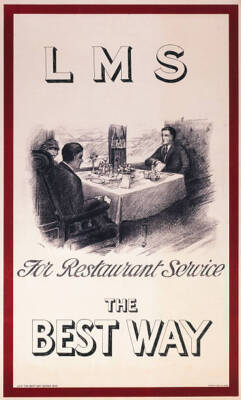 Poster Lms, For Restaurant Service - The Best Way 1928 OLD PHOTO