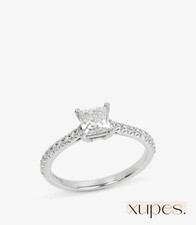 Tiffany & Co. 0.70ct Princess Cut Diamond Platinum Novo Ring