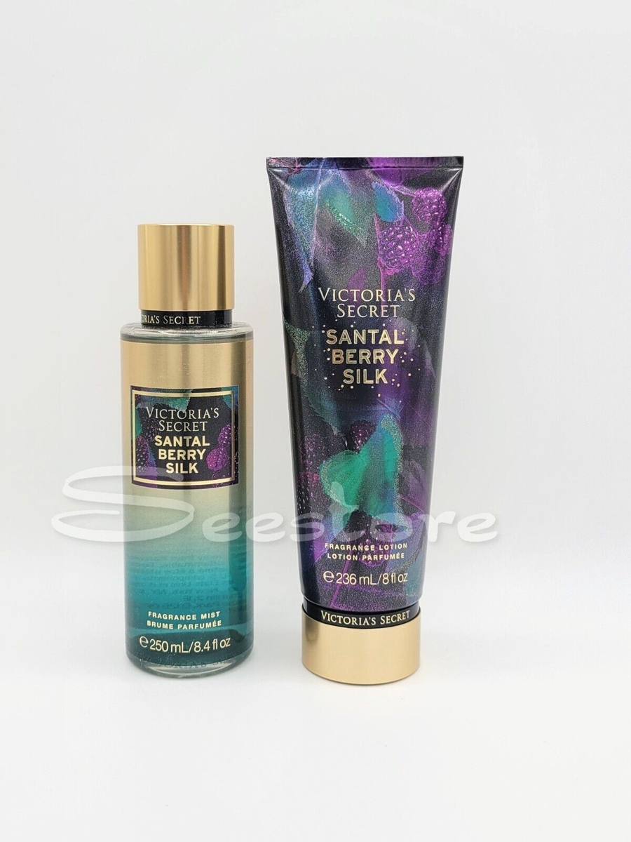 Victoria's Secret Santal Berry Silk Body Mist Spray & Body Lotion
