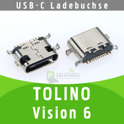   Tolino Vision 6 USB-C DC Buchse Ladebuchse Strombuchse Socket Connector Port
