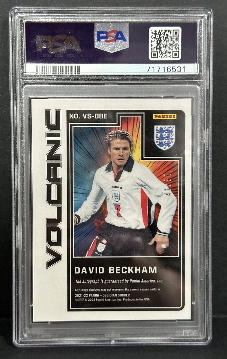 2021-22 Panini Obsidian - Volcanic Signatures David Beckham #VS