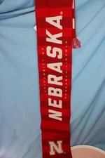 Nebraska Cornhuskers Ruffneck Scarf Unisex Red/White