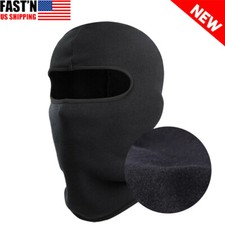 Face Mask Ski Winter Hat 1 One Hole Balaclava Hood Beanie Tactical Warm Black