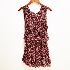 Ulla Johnson Noelle Women's Silk Blend Floral Sleeveless Dress Size 2