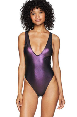 iridescent one piece swimsuit