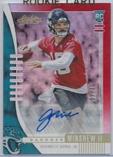 Gardner Minshew 2019 Absolute Spectrum Red Rookie Autograph #162 Auto RC 52/75