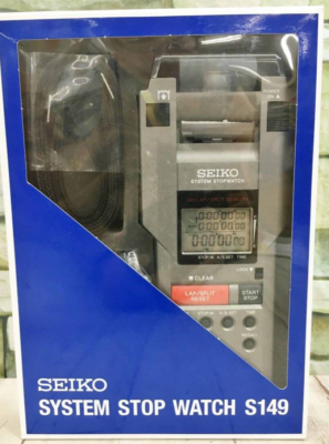 SEIKO SVAS013 Stop Watch S149 Printer Quartz Sports Track Gray