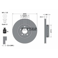 Bremsscheibe Bmw T. 1/2/3/4 1.5-3.0 11-