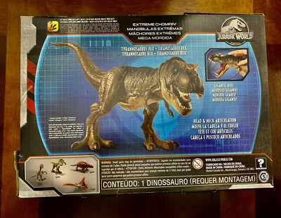 Mattel Jurassic World Biting! T-Rex Biting action app interlocking