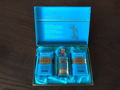 4711 ECHT KÖLNISCH WASSER 50 ml + 2 Creme Seife je 100 g im Geschenke-Set