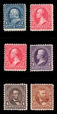 MOMEN: US STAMPS #264,266-270 MINT OG H/2NG(264,267) LOT #84181*